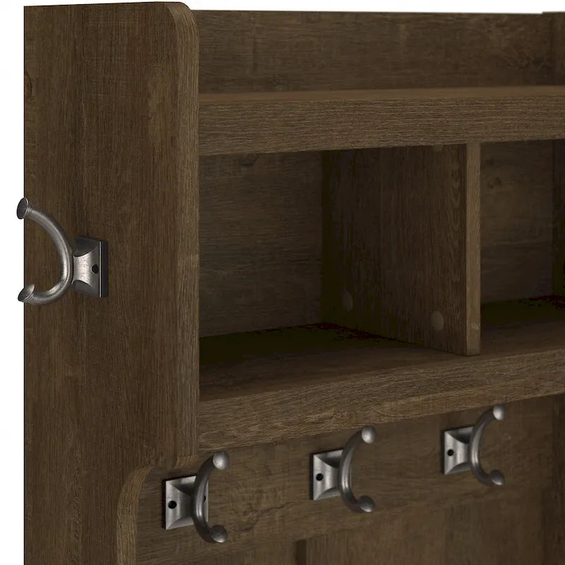 Meuble d'entrée Woodland et petit banc à chaussures avec étagères