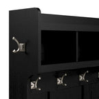 Meuble d'entrée Woodland et petit banc à chaussures avec étagères