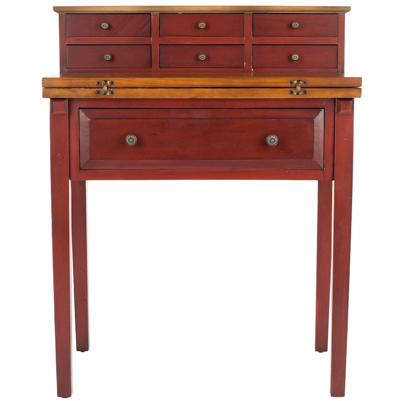 Bureau rabattable à 7 tiroirs Gerly