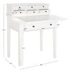Bureau rabattable à 7 tiroirs Gerly