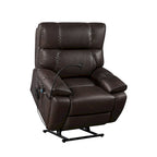 Fauteuil inclinable releveur électrique avec deux moteurs, massage, chaleur, porte-gobelets et support de téléphone réglable
