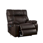 Fauteuil inclinable releveur électrique avec deux moteurs, massage, chaleur, porte-gobelets et support de téléphone réglable