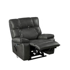 Fauteuil inclinable releveur électrique avec deux moteurs, massage, chaleur, porte-gobelets et support de téléphone réglable