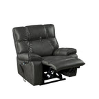 Fauteuil inclinable releveur électrique avec deux moteurs, massage, chaleur, porte-gobelets et support de téléphone réglable