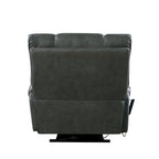 Fauteuil inclinable releveur électrique avec deux moteurs, massage, chaleur, porte-gobelets et support de téléphone réglable