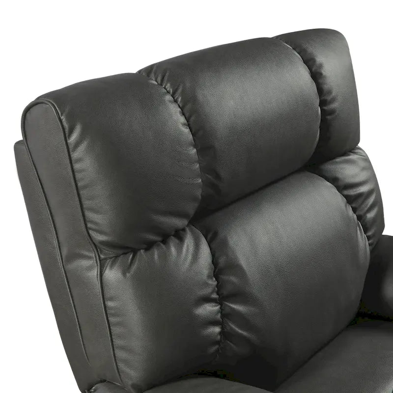 Fauteuil inclinable releveur électrique avec deux moteurs, massage, chaleur, porte-gobelets et support de téléphone réglable