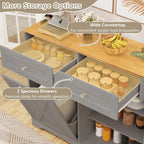 Meuble de cuisine avec poubelle basculante, prises électriques, 2 tiroirs et étagère réglable