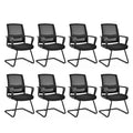 Lot de 8 chaises de conférence en maille, chaises de réception et de bureau pour invités