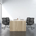 Lot de 8 chaises de conférence en maille, chaises de réception et de bureau pour invités