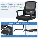 Lot de 8 chaises de conférence en maille, chaises de réception et de bureau pour invités