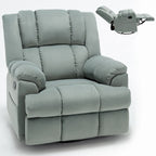 Fauteuil Inclinable Pivotant à Bascule Lazy Boy, Grand Fauteuil Inclinable Manuel Rembourré avec Accoudoirs et Dossier Capitonnés
