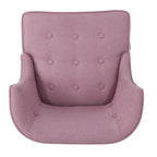 Fauteuil d'appoint moderne 28 pouces violet lavande avec capitonnage gaufré et clous de tapissier
