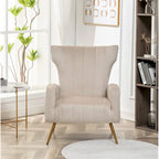 Fauteuil en velours à accoudoirs carrés Kaleigh 27.6W