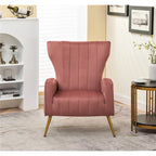 Fauteuil en velours à accoudoirs carrés Kaleigh 27.6W