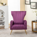 Fauteuil en velours à accoudoirs carrés Kaleigh 27.6W
