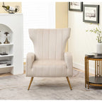 Fauteuil en velours à accoudoirs carrés Kaleigh 27.6W