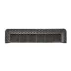 Canapé Chesterfield extra long gris Knightsbridge