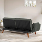 Canapé-Lit Futon 75.39 POUCES, Canapé-Lit Convertible Rembourré avec Dossier Inclinable Tufté et Divisé