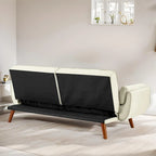 Canapé-Lit Futon 75.39 POUCES, Canapé-Lit Convertible Rembourré avec Dossier Inclinable Tufté et Divisé