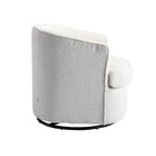 Fauteuil pivotant rond rembourré moderne SEYNAR pour le salon