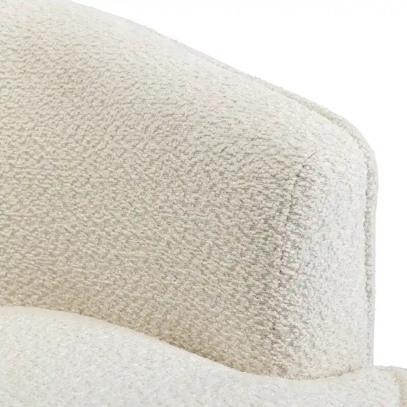 Fauteuil pivotant rond rembourré moderne SEYNAR pour le salon
