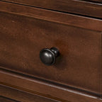 Meuble de rangement en bois à 3 tiroirs, table d'appoint avec tablette coulissante