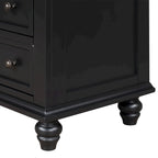 Meuble de rangement en bois à 3 tiroirs, table d'appoint avec tablette coulissante