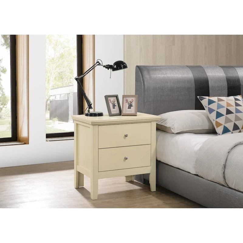 Table de chevet à 2 tiroirs Primo (61 cm H x 48,3 cm L x 39,4 cm P)