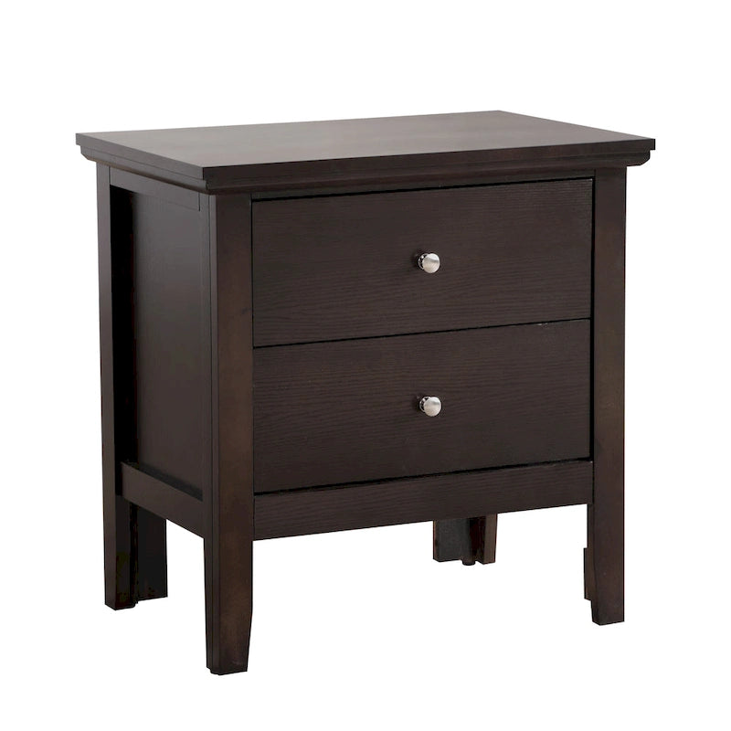Table de chevet à 2 tiroirs Primo (61 cm H x 48,3 cm L x 39,4 cm P)