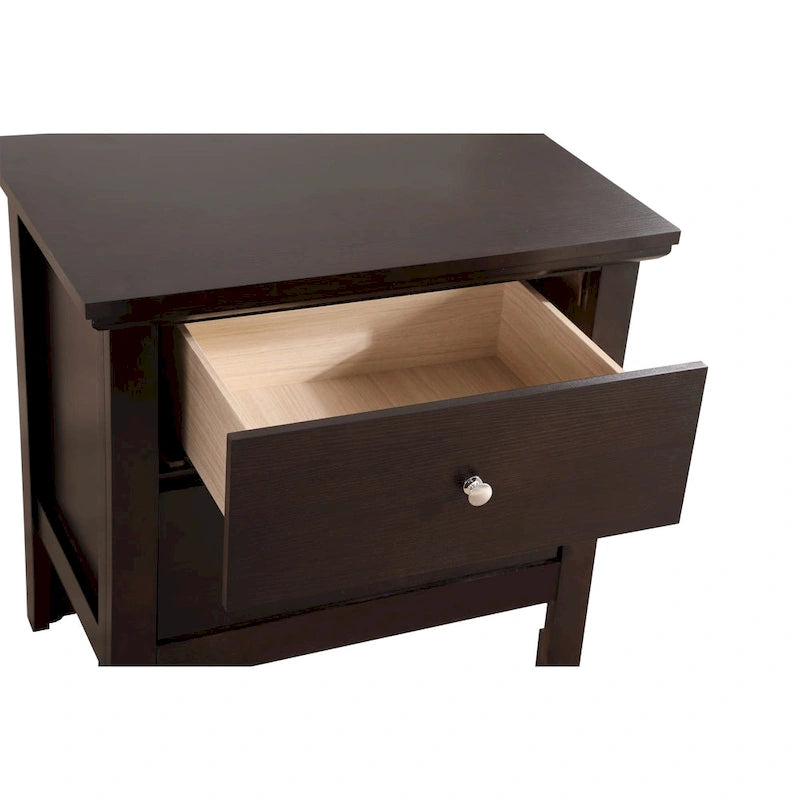 Table de chevet à 2 tiroirs Primo (61 cm H x 48,3 cm L x 39,4 cm P)