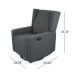 Fauteuil inclinable pivotant contemporain Hounker de Christopher Knight Home