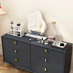 Commode Commode moderne pour chambre à coucher, Buffet double 6 tiroirs
