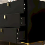 Commode Commode moderne pour chambre à coucher, Buffet double 6 tiroirs