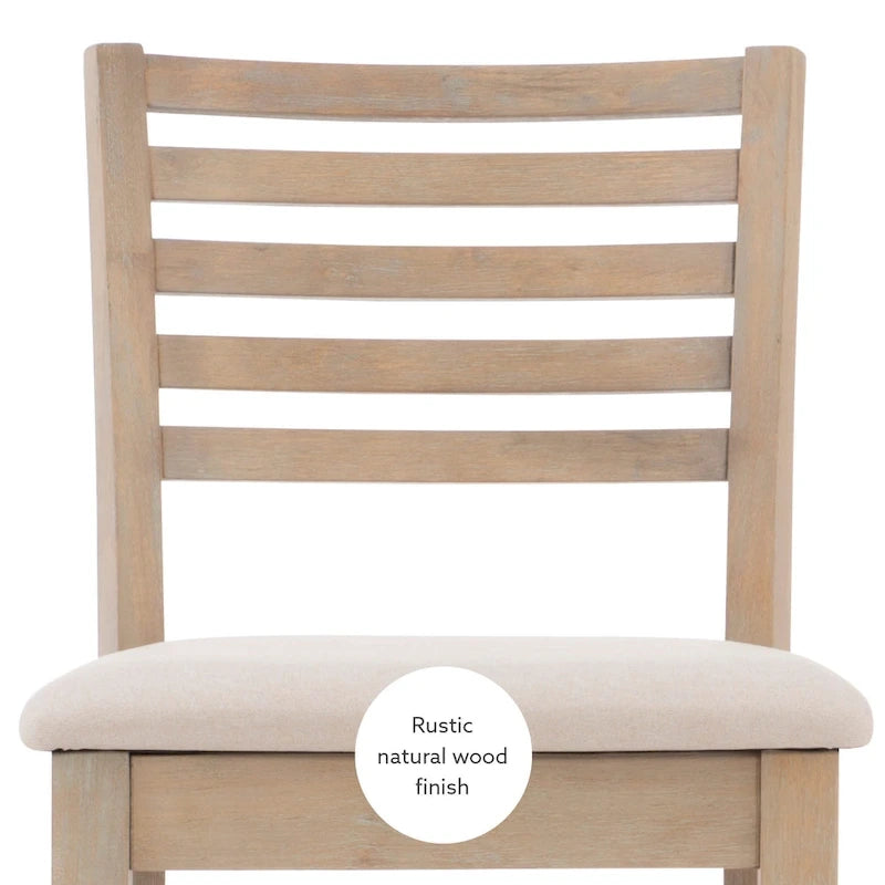 Tabouret de comptoir à dossier échelle 24 pouces en similicuir/tissu Piedmont