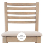 Tabouret de comptoir à dossier échelle 24 pouces en similicuir/tissu Piedmont