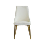 Lot de 2 chaises de salle à manger en cuir PU rembourrées
