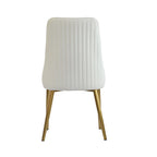 Lot de 2 chaises de salle à manger en cuir PU rembourrées