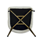 Lot de 2 chaises de salle à manger en cuir PU rembourrées