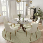 Lot de 2 chaises de salle à manger en cuir PU rembourrées