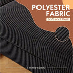 Canapé d'angle réversible en tissu polyester pour salon