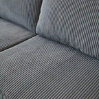 Canapé d'angle réversible en tissu polyester pour salon