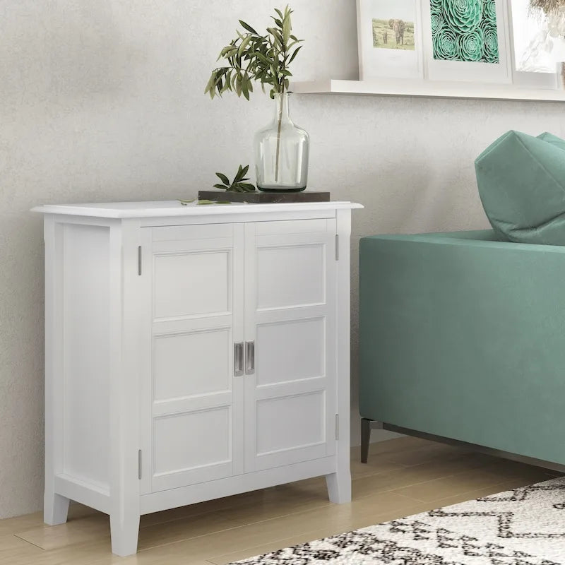 Meuble bas de rangement transitoire en bois massif Portland de 76 cm de large – 76 larg. x 36 prof. x 79 haut. (cm)
