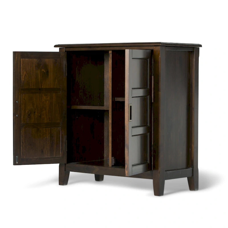 Meuble bas de rangement transitoire en bois massif Portland de 76 cm de large – 76 larg. x 36 prof. x 79 haut. (cm)