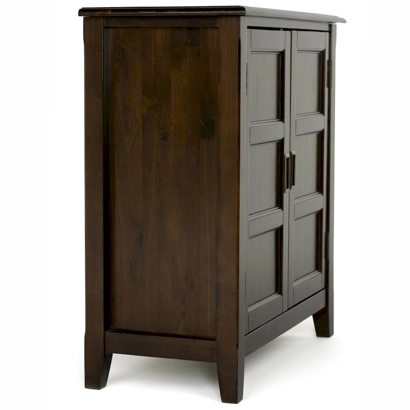 Meuble bas de rangement transitoire en bois massif Portland de 76 cm de large – 76 larg. x 36 prof. x 79 haut. (cm)