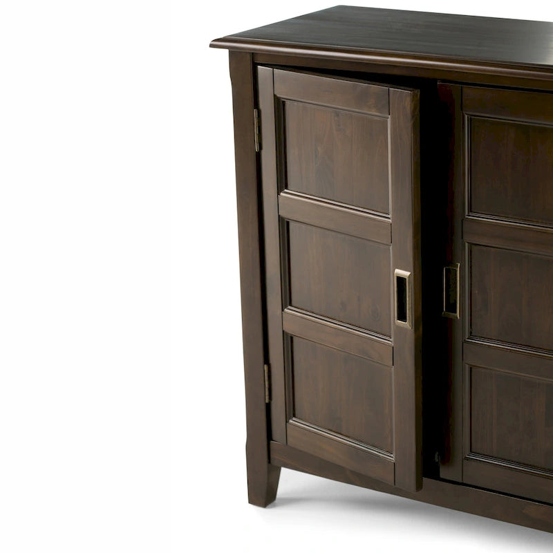 Meuble bas de rangement transitoire en bois massif Portland de 76 cm de large – 76 larg. x 36 prof. x 79 haut. (cm)
