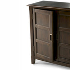 Meuble bas de rangement transitoire en bois massif Portland de 76 cm de large – 76 larg. x 36 prof. x 79 haut. (cm)