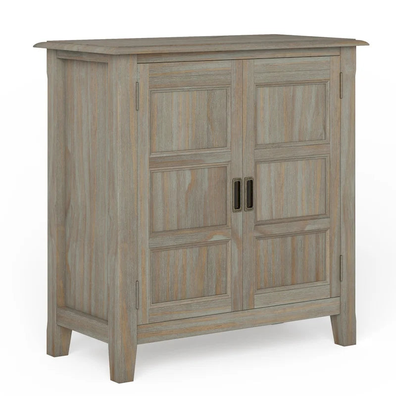 Meuble bas de rangement transitoire en bois massif Portland de 76 cm de large – 76 larg. x 36 prof. x 79 haut. (cm)
