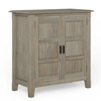 Meuble bas de rangement transitoire en bois massif Portland de 76 cm de large – 76 larg. x 36 prof. x 79 haut. (cm)