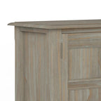 Meuble bas de rangement transitoire en bois massif Portland de 76 cm de large – 76 larg. x 36 prof. x 79 haut. (cm)