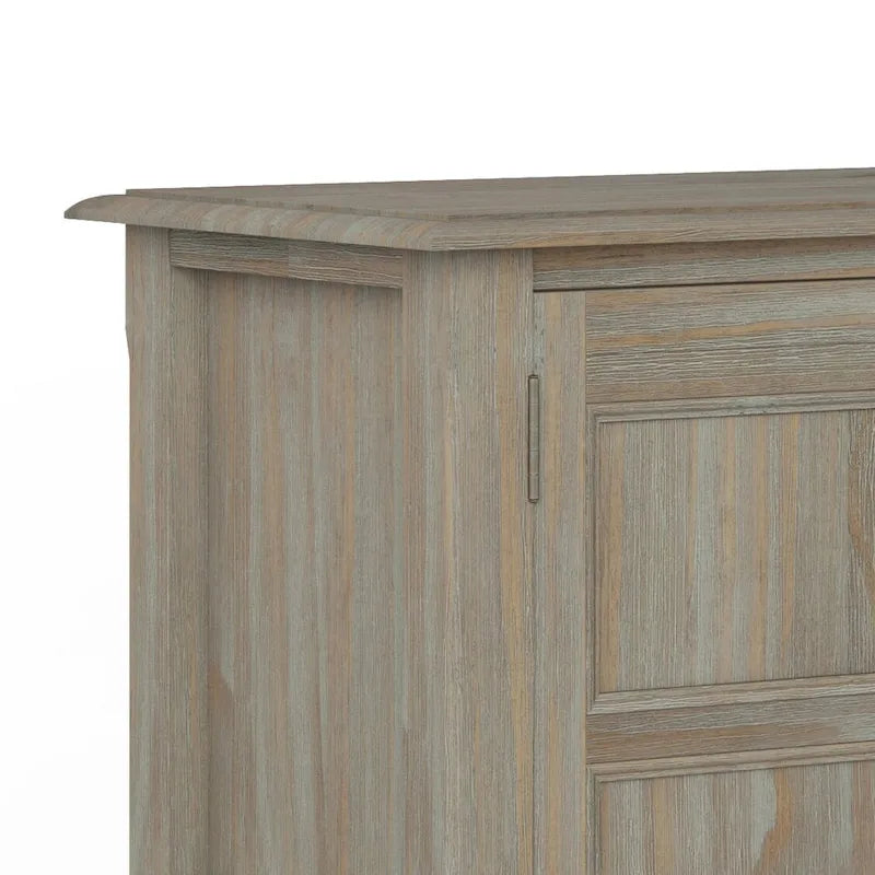 Meuble bas de rangement transitoire en bois massif Portland de 76 cm de large – 76 larg. x 36 prof. x 79 haut. (cm)